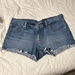 Levi's Studded Jean Shorts